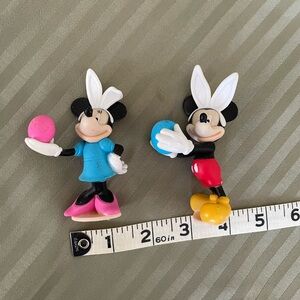 Disney Mickey and Minnie Mouse Easter Figures - Blue, Pink, Red, Yellow